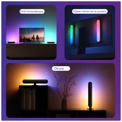 Set de 2 Barras de Luz LED RGB